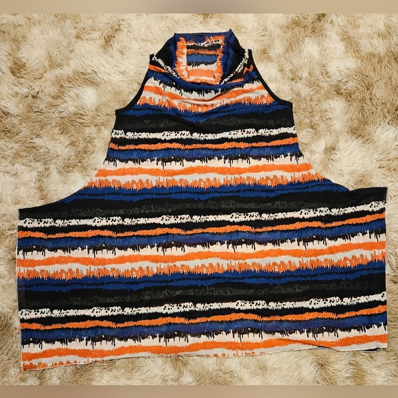 Cowl Neck Mesh Open Dress - Picture 1 of 7